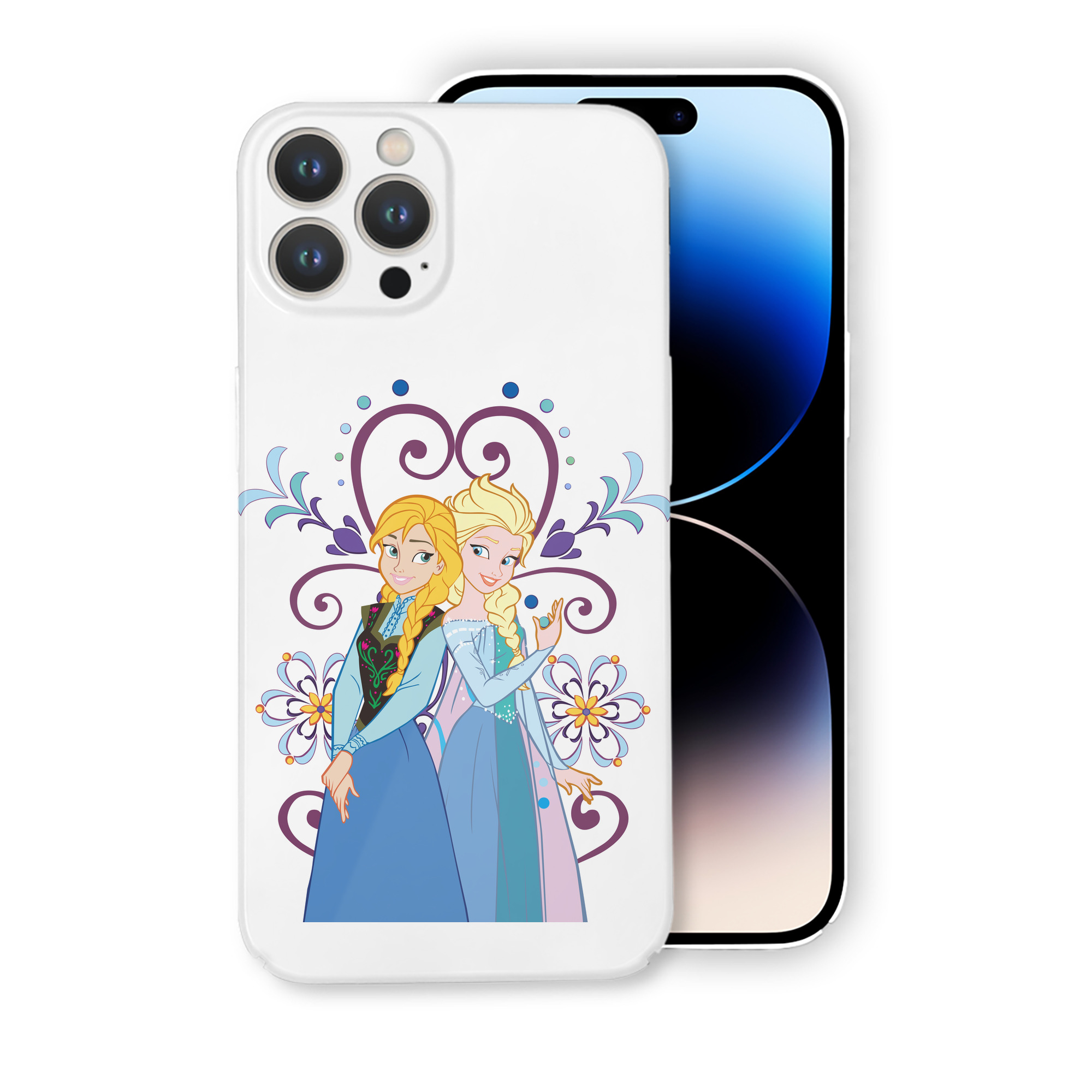 （画像用） アナと雪の女王 アンナ エルサ Frozen Anna Elsa 【iPhone 14シリーズ対応】ハードケース
